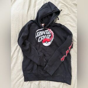 Santa Cruz x Pokémon Black Graphic Hoodie